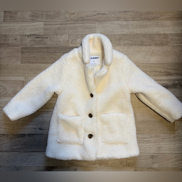 Long Sherpa Teddy Coat - Creme De La Creme - Picture 4 of 5